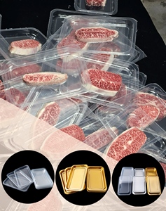 Nhựa dùng một lần thực phẩm khay cho tươi thịt da chân không bao bì quá trình vỉ cho đồ ăn nhẹ và siêu thị sử dụng được làm từ PP - Product Image 1