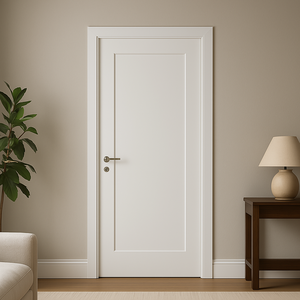 Cửa nội thất hiện đại tùy chỉnh gỗ rỗng sơn lót đúc MDF cửa gỗ khách sạn Shaker phong cách cửa cho ngôi nhà thiết kế mới nhất - Product Image 1