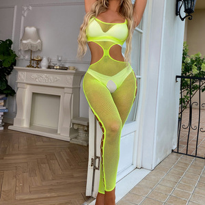 Nuevo Producto: Lencería para Mujer, Bodystocking de Rejilla Completa, Lencería Europea con Abertura en la Entrepierna, Bodystocking Sexy para Mujer - Product Image 5