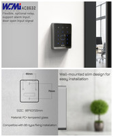 Lector de Tarjetas de Control de Acceso A31, NFC RFID 13.56MHz, Teclado Wiegand RS485 IP, Resistente al Agua, para Sistemas de Puertas