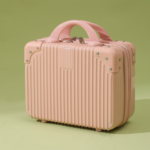 2025 Hot Sales 14 Inch Travel Suitcase Mini Travel <b>Makeup</b> case Luggage Organizer Cosmetic <b>Box</b> for Women Travel Tote - Product Image 2