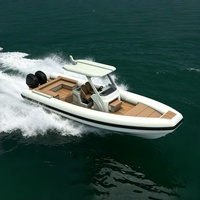 Bateau semi-rigide en aluminium 9,9 m 990 avec tube Hypalon pour la location, les excursions d'une journée, les loisirs et les sports nautiques