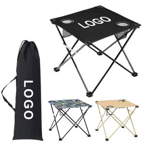 2026 New Custom Logo Printing Camping <b>Table</b> Foldable Beach <b>Chair</b> <b>Outdoor</b> Portable Oxford Fabric Aluminum Frame Picnic - Product Image 1