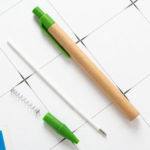 Personalized Recycled Paper Pen With Eco Friendly Environment Logo <b>Ink</b> <b>Refill</b> and Eco-friendly Ballpoint - Product Image 5