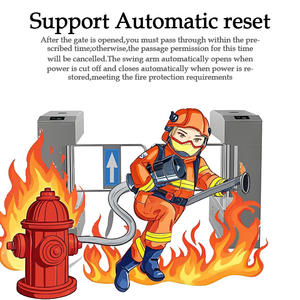 호텔 다목적 액세스 제어 솔루션 양방향 QR 코드 스캐너 스윙 배리어 개찰구 안전한 효율적인 액세스 - Product Image 6