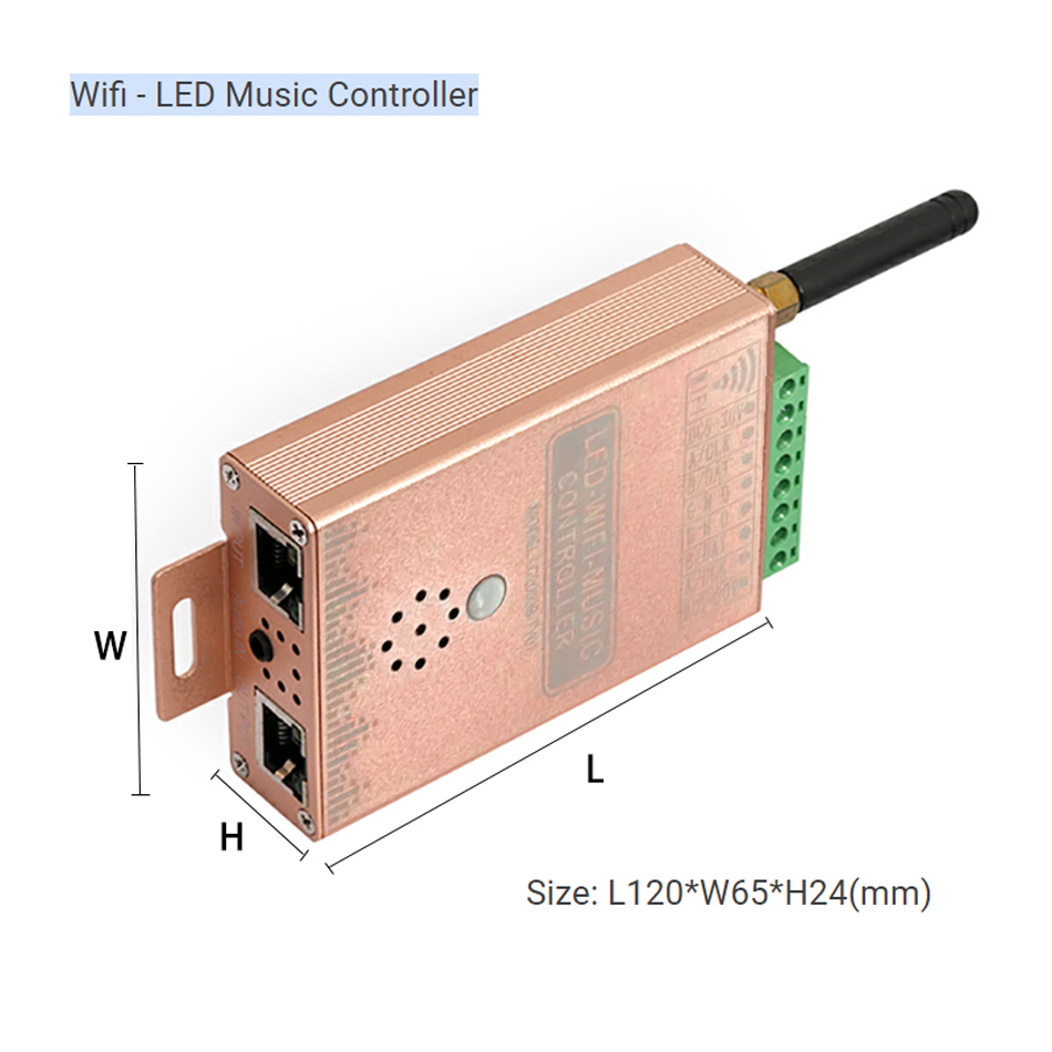 LC2000B-TY01 LED Wifi Music Controller - Smart Pixel Dimmer