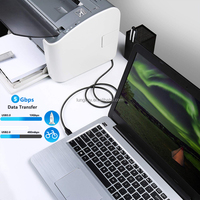Câble d'imprimante USB 3.0 LUNG KAY 1M 2M 3M en gros, câble d'imprimante en cuivre, vitesse de transfert 5 Gbps, noir, câble d'imprimante Am vers Bm