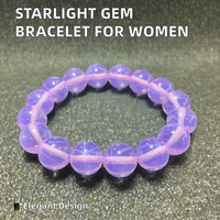 Bracelet rubis de pierre précieuse étoile à Six-Awn de luxe haut de gamme nouveau certificat faisant autorité testant la dureté 9 Mohs Bracelets perlés fins