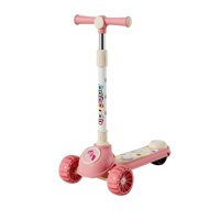 BAB WAY Trottinette pour enfants pliable à 3 roues, légère et moderne, avec roues en PU, hauteur réglable pour les jeux en plein air