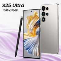 Smartphone 5G S25 Ultra 16 Go + 512 Go, grand stockage, écran HD 7,3 pouces, Android 14, déverrouillage facial, navigation GPS, téléphone professionnel