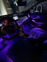 Actualización de Iluminación Ambiental de 64 Colores W117 para Mercedes-Benz CLA 2013-2018 GLA X156, Accesorios de Luz LED Interior