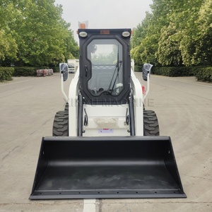 Xinyu Machine Mini Skid Steer Loader Operación de sitio pequeño Cargador de control hidráulico Skid Steer con cabina - Product Image 1