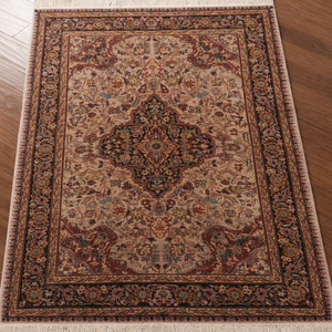 Handmade Persian-Style Oriental Wool Area <b>Rug</b> with Geometric Pattern Eco-Friendly & Anti-Bacteria - Product Image 1