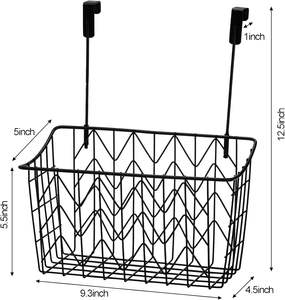Organizador Metálico Oniya para Colgar Sobre la Puerta del Gabinete, <span class=keywords><strong>Cesta</strong></span> de Almacenamiento Colgante de Pared, <span class=keywords><strong>Cesta</strong></span> de Alambre para Organización del Fregadero de la Cocina - Product Image 2