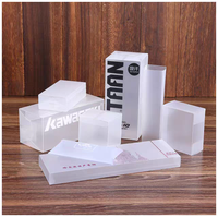 Emballage personnalisé en PET PVC, boîte en plastique transparente pour le thé, boîte d'emballage pour boissons solides, boîte pliable en PVC transparente