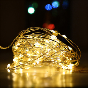 Boîte à piles en fil de cuivre, télécommande fil de cuivre 3AA boîte à piles 10 mètres 100 lumière noël Led lumière décorative - Product Image 3
