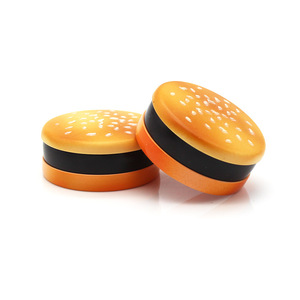 Meilleures ventes transfrontalières : Grinder à herbes simple et créatif, en alliage de zinc à <span class=keywords><strong>trois</strong></span> couches, à dents pointues, avec fonction de rangement, modèle Hamburger Grinder - Product Image 5