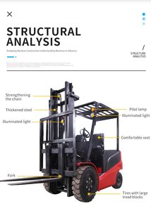 China High Quality Mini Small Forklift1 1.5 2 2.5 3 3.5 4 <strong>4.5</strong> 5 Ton Electric Electric Forklift <strong>Hydraulic</strong> Fork Lift Truck - Product Image 5