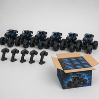 Vente en gros de voitures télécommandées Monster Truck 1:20 à 4 canaux, jouets pour enfants, véhicules électriques RC, grandes roues, portée de 20 m, intérieur-extérieur