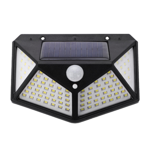 户外防水 100 LED 运动传感器太阳能壁灯，适用于花园、景观、庭院、大门， - Product Image 1