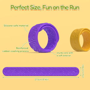 Cảm Giác Tát Vòng Đeo Tay Thần Động đậy Đồ Chơi, Silicone Chống Căng Thẳng Cứu Trợ Đồ Chơi Cho Trẻ Em Trẻ Em ADHD Tự kỉ Calming Antistress anxity 6 Gói - Product Image 4