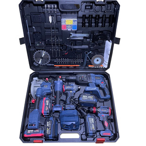 20V Combination <b>Power</b> <b>Tool</b> Kits Brushless Hammer Impact Drill Angle Portable Circular Saw Cordless Wrench Set - Product Image 4