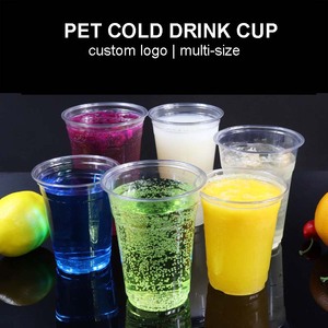 Custom Printed Juice Milk Tea <b>Cup</b> 12oz 16oz 20oz 24oz Pp Pet Transparent Disposable Clear <b>Plastic</b> <b>Cup</b> - Product Image 5