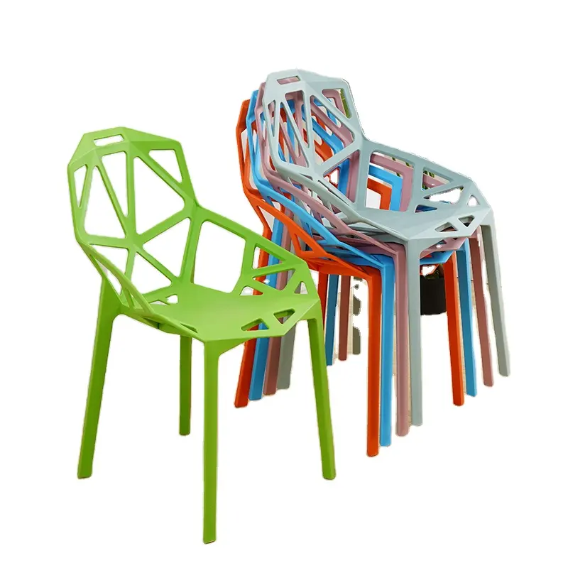 factory supplier outdoor Plastic furniture chair fauteuil en plastique Mid back kitchen armchair arm chair living room chair