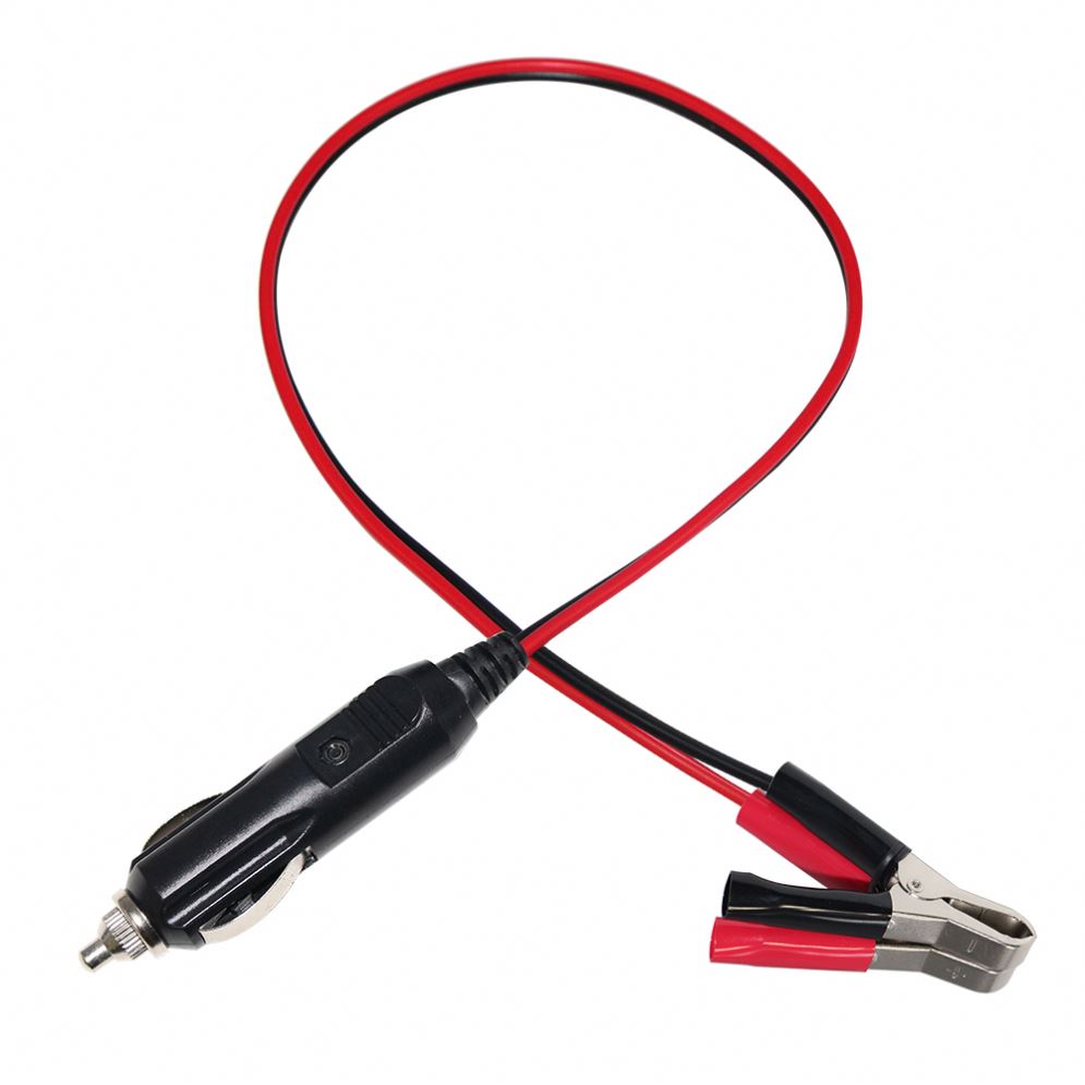 cigarette lighter plug to crocodile clips Cigarette Lighter Male to Metal Crocodile Clips