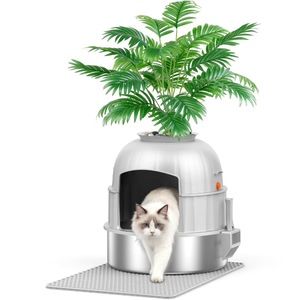 Wasserdichte Vollständig Geschlossene Übergroße Katzentoilette Verstärkte Anti-Spritz-Kunststoff-Katzentoilette mit Geruchsneutralisierer Katzenzubehör - Product Image 4