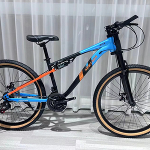 Vélo de montagne confortable à suspension intégrale avec cadre en acier, 21 vitesses, frein à disque, pédale ordinaire, fourche à suspension, haute vitesse - Product Image 1