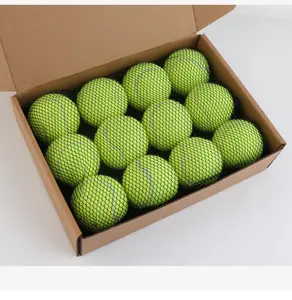 كرة تنس لعبة مضغ تفاعلية للكلب من المطاط ملونة مخصصة بسعر المصنع للتدريب