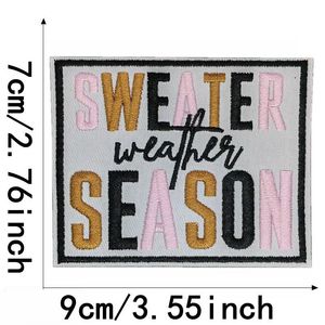 कढ़ाई पर गर्म बिक्री लोहे के काले गुलाबी चेकआउट दिल के शब्द पैच कस्टम डिजाइन पैच - Product Image 4