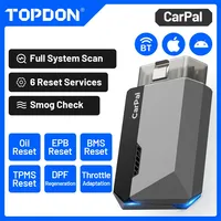 Escáner OBD2 Bluetooth TOPDON para Automóviles, Herramienta de Diagnóstico para Todos los Sistemas, Compatible con iOS y Android, Verificación del Estado del Vehículo, Prueba de Emisiones, Prueba de Batería