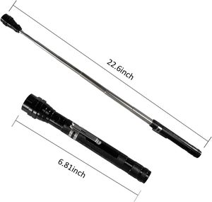Torcia Magnetica LED con Corpo in Metallo, Grado di Protezione IP20, Collo Telescopico Estensibile, Regalo per Uomini, Idea per Natale e Compleanno - Product Image 4