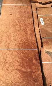 0,4mm en rodajas Natural Madrone Burl Chapa de madera Decoración de gama alta para escritorios de oficina modernos - Product Image 5