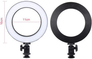 6นิ้วโต๊ะถ่ายภาพไฟกล้องอุปกรณ์แสงสว่างกระจกแต่งหน้าโคมไฟแหวนไฟ Led - Product Image 4