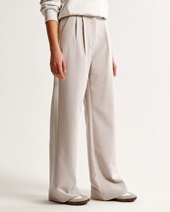<span class=keywords><strong>Pantalon</strong></span> large à coupe ample et confortable pour femmes <span class=keywords><strong>Pantalon</strong></span> pleine longueur à taille élastique et taille haute - Product Image 3
