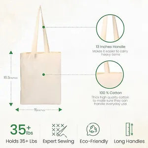 थोक सस्ते सादे सफेद खाली खरीदारी बैग, कस्टम प्रिंट लोगो के साथ कस्टम प्रिंट लोगो के साथ पुनः प्रयोज्य