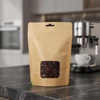 Bolsa de Papel Kraft con Ventana, Bolsas Personalizadas con Logotipo, Bolsa de Regalo para Boutique, Tienda Minorista y Supermercado