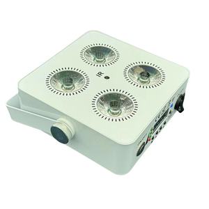 Mini 4x18W Led Battery Power Wireless <span class=keywords><strong>Dmx</strong></span> IR Remote Par Light Wedding Stage Light RGBWAUV White Battery Wireless LED - Product Image 1