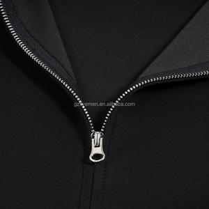 كنزة صوفية مقصوصة بسحاب مقاس كبير للرجال من الشركات المصنعة للوزن الثقيل بدون فراغات مصممة سترات رياضية بهودي للرجال - Product Image 3