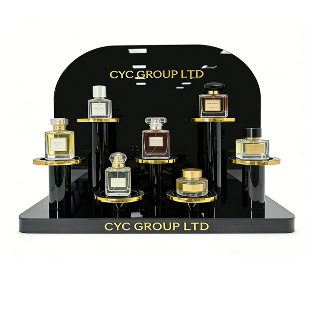 Custom Acrylic Display Stands Portable Retail for Perfume Jewelry Cosmetics Display Stand Table Rack for Retail Store Shop