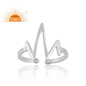 Anillo Midi Ajustable de Plata de Ley 925 Hecho a Mano con Diseño Vibrante, Fabricante y Proveedor de Joyería - Product Image 2