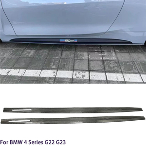สเกิร์ตข้างคาร์บอนไฟเบอร์ทรง AC สำหรับรถยนต์ BMW ซีรีส์ 4 รุ่น G22 Coupe G23 ปี 2020-2025 - Product Image 2