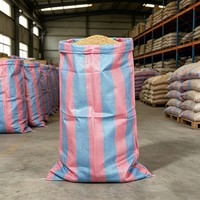 China fabriek directe verkoop polypropyleen geweven zakken 100KG 120KG graan koffiebonen maïs rode blauwe verpakkingszak
