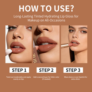 Brillo Labial Líquido Vegano Orgánico al por Mayor, Pigmentación Intensa, 5ml, Sabor a Frutas Marrones, Hidratante y Brillante - Product Image 5