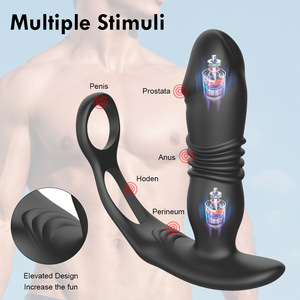 Massaggiatore Prostatico 3 in 1 <span class=keywords><strong>per</strong></span> Uomo con 10 Frequenze di Vibrazione, Telecomando Wireless, Giocattolo Sessuale, <span class=keywords><strong>Vibratore</strong></span> Anale - Product Image 2