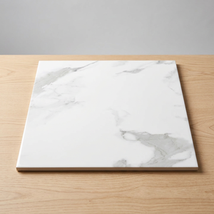 Carreaux de sol en céramique effet marbre gris de luxe 40x40cm, texture pierre, finition mate, porcelaine, design intérieur pour salon - Product Image 5