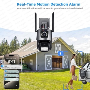 Yoosee Icsee <b>4K</b> 8MP Wifi IP Dual Lens Outdoor Waterproof 360 Human Detect Video Surveillance CCTV <b>Security</b> Protection PTZ <b>Camera</b> - Product Image 3
